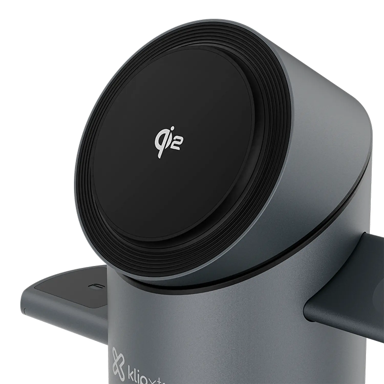 KLIP XTREME CARGADOR DE ESCRITORIO  SPIN  INALAMBRICO 3 EN 1  2.5W TWS (KDC-400) - Cybertech