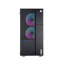 AZZA CASE IRIS 330 ATX 206T-01  2 FAN RGB DIGITAL  (CSAZ-330IRIS) - AZZA