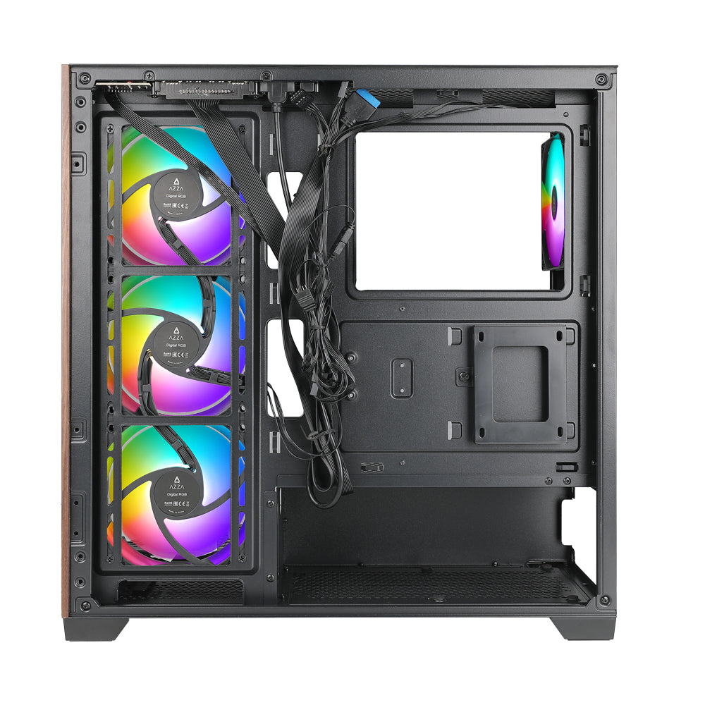 AZZA CASE NEPTUNE 491 ATX MID TOWER ATX  MICRO ATX  ITX VIDRIO TEMPLADO  1x USB  - AZZA