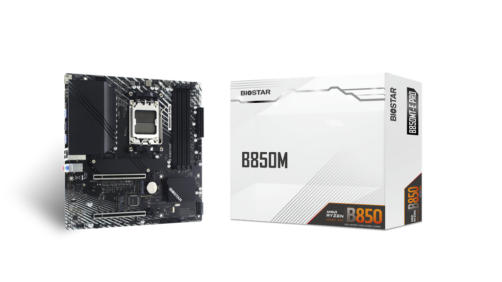 BIOSTAR TARJETA MADRE B850 DDR5 AM5 RYZEN 9000 / 8000