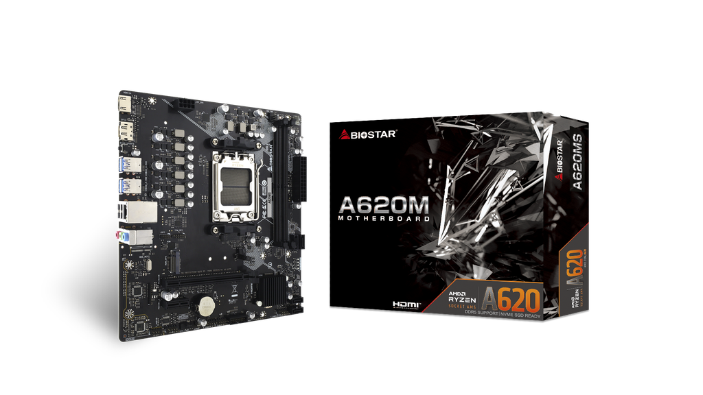 BIOSTAR TARJETA MADRE DDR5 AM5 RYZEN 9000 / 8000 /