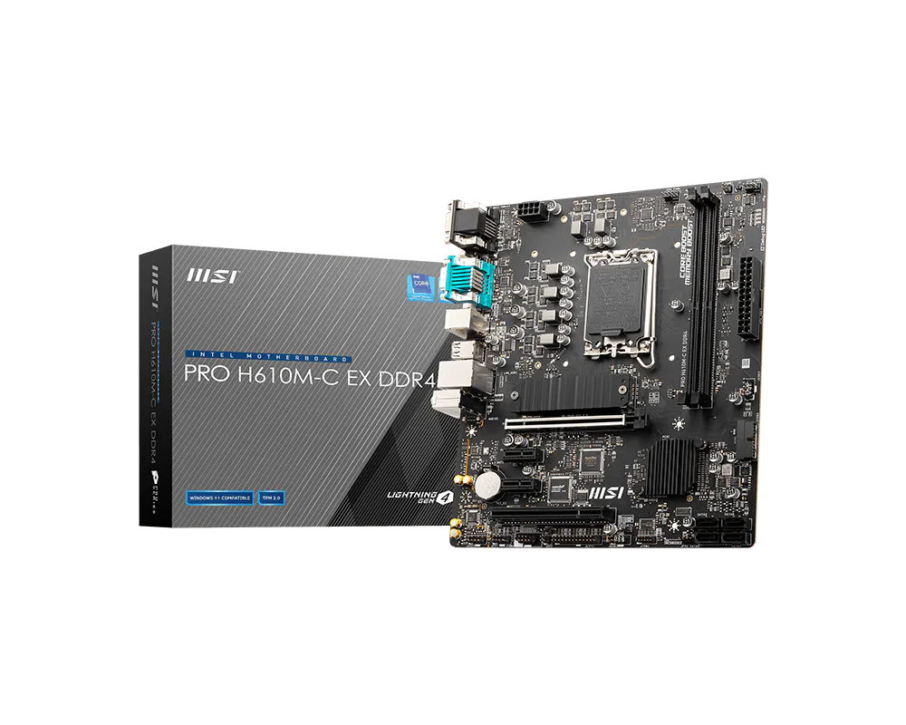 MSI TARJETA MADRE PRO H610M-G LGA 1700 DDR5-5600 Mhz