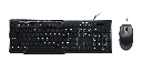 LOGITECH COMBO TECLADO Y MOUSE MK200 ALAMBRICO NEGRO