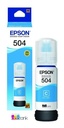 EPSON BOTELLA DE TINTA T504 CIAN ORIGINAL 7500PAGS