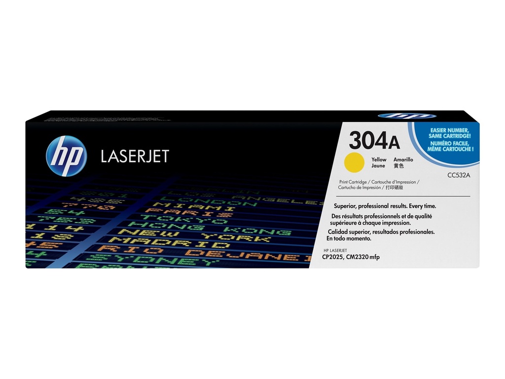 HP TONER LASERJET 304A AMARILLO CM2320n CM2320nf (CC532A)