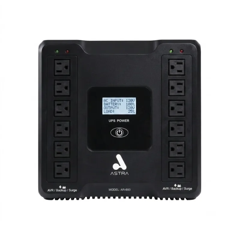 ASTRA UPS 650VA/360W 110V 12 NEMAS 50-60Hz PUERTO USB