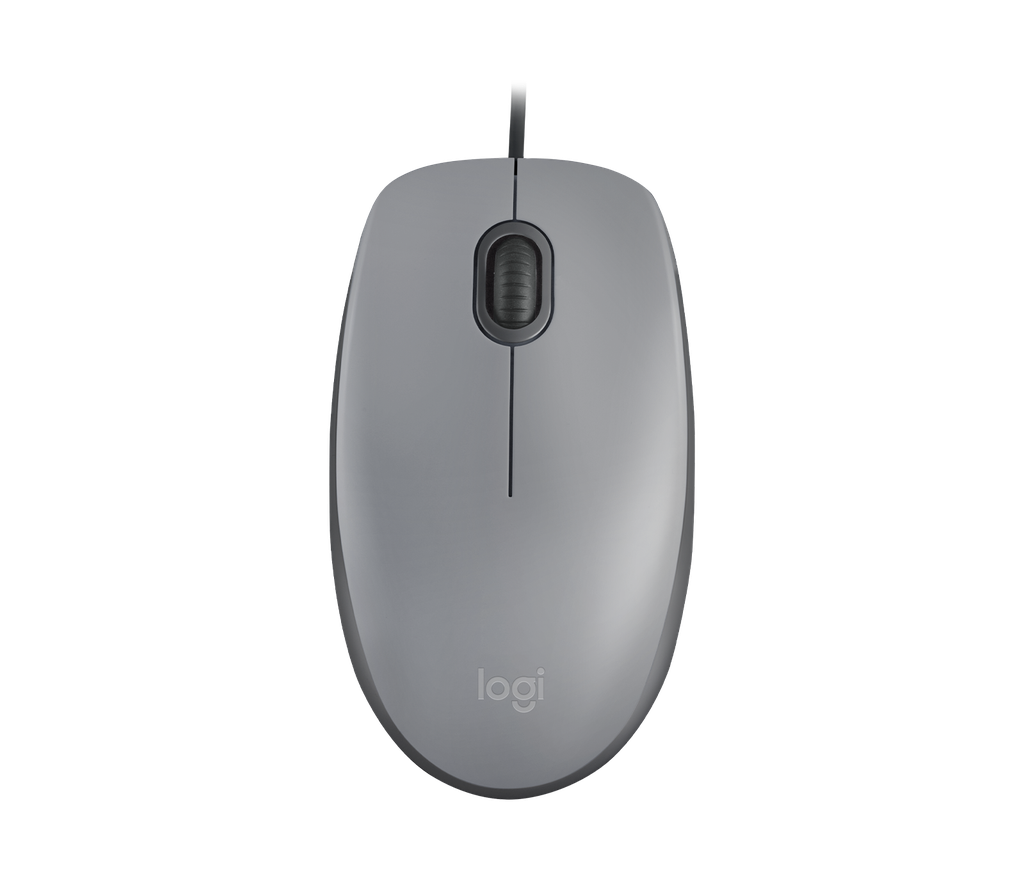 LOGITECH MOUSE ALAMBRICO M110S SILENT OPTICO 3 BOTONES GRIS