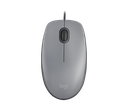 LOGITECH MOUSE ALAMBRICO M110S SILENT OPTICO 3 BOTONES GRIS