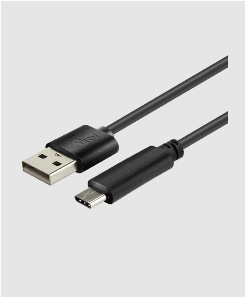 XTECH CABLE CONECTOR USB-C MACHO A USB 2.0A MACHO 1.8M