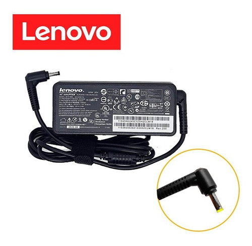 LENOVO CARGADOR PTA. FINA TIPO CUBO 4.0X1.7MM 65W ORIGINAL