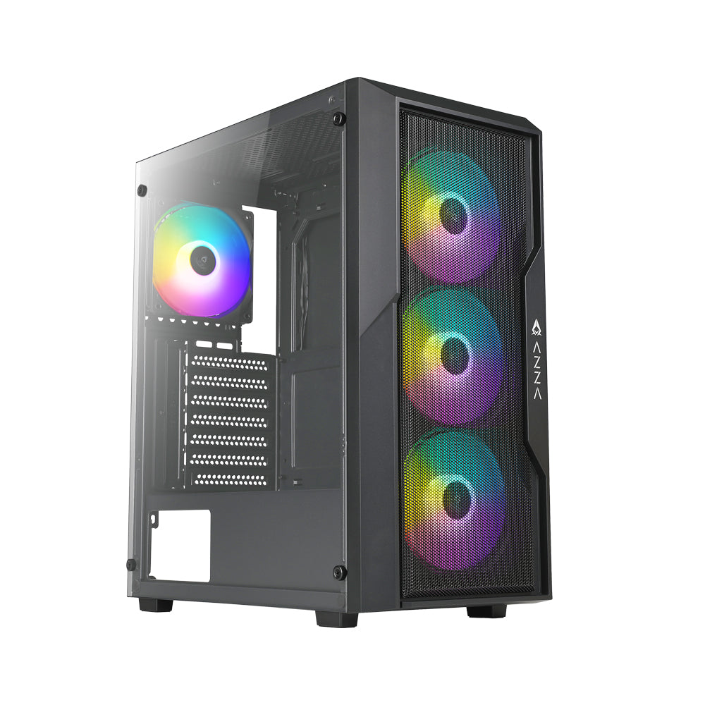 AZZA FIGHTER 290 MID TOWER ATX mATX ITX TEMPLADO USB3