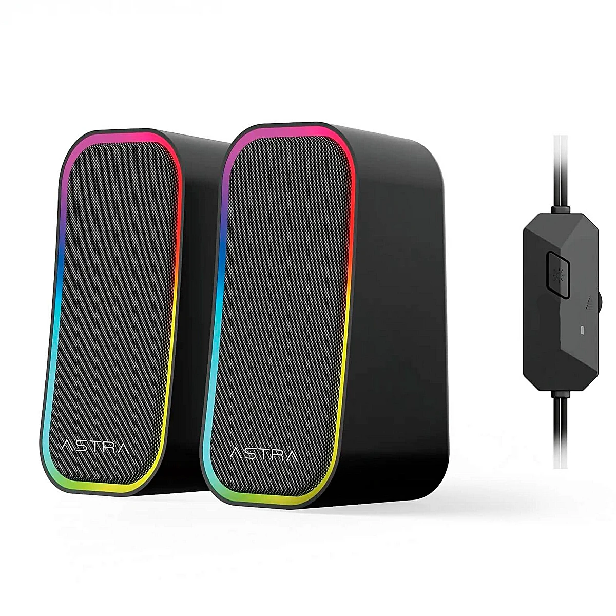 ASTRA CORNETAS NEBULA RGB USB AUX 3.5 3 W X 2 ESTEREO