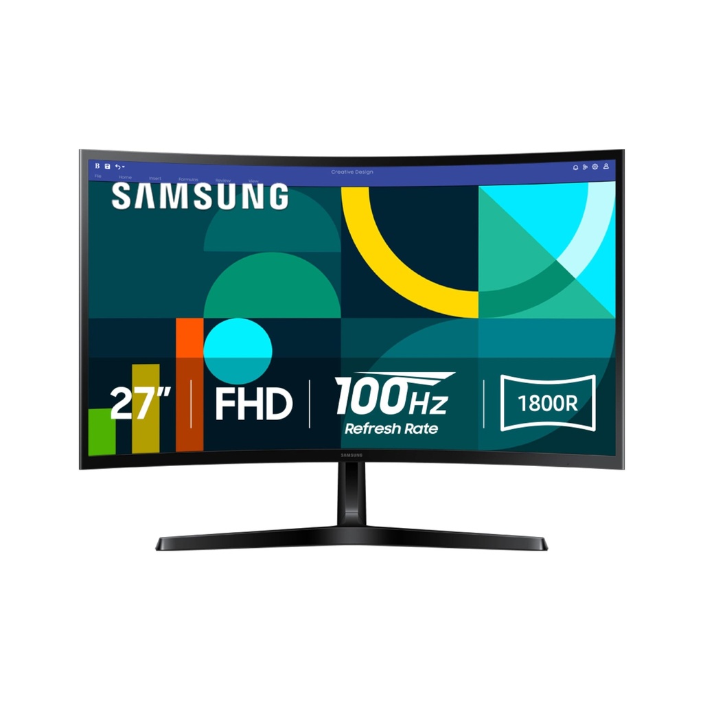 SAMSUNG MONITOR ESSENTIAL 27" FHD CURVED 100Hz