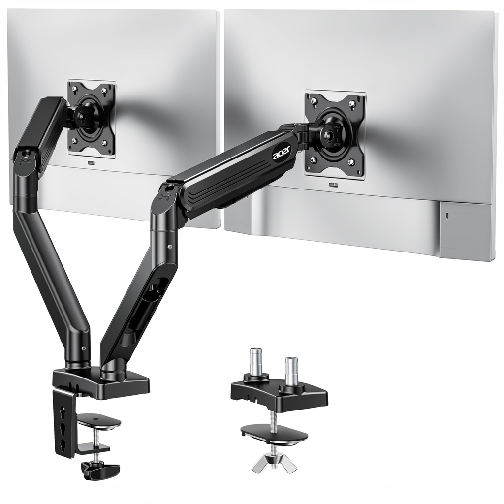 ASTRA BASE BRAZO DOBLE AJUSTABLE ACERO MONITOR 17"-32"