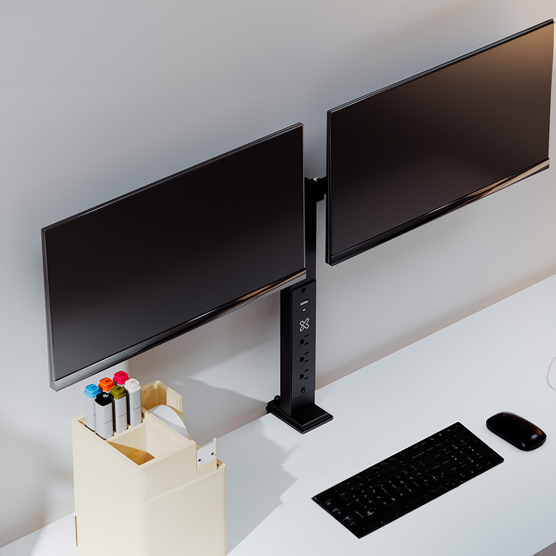 KLIPXTREME SOPORTE 2 MONITORES HASTA 32" REGLETA
