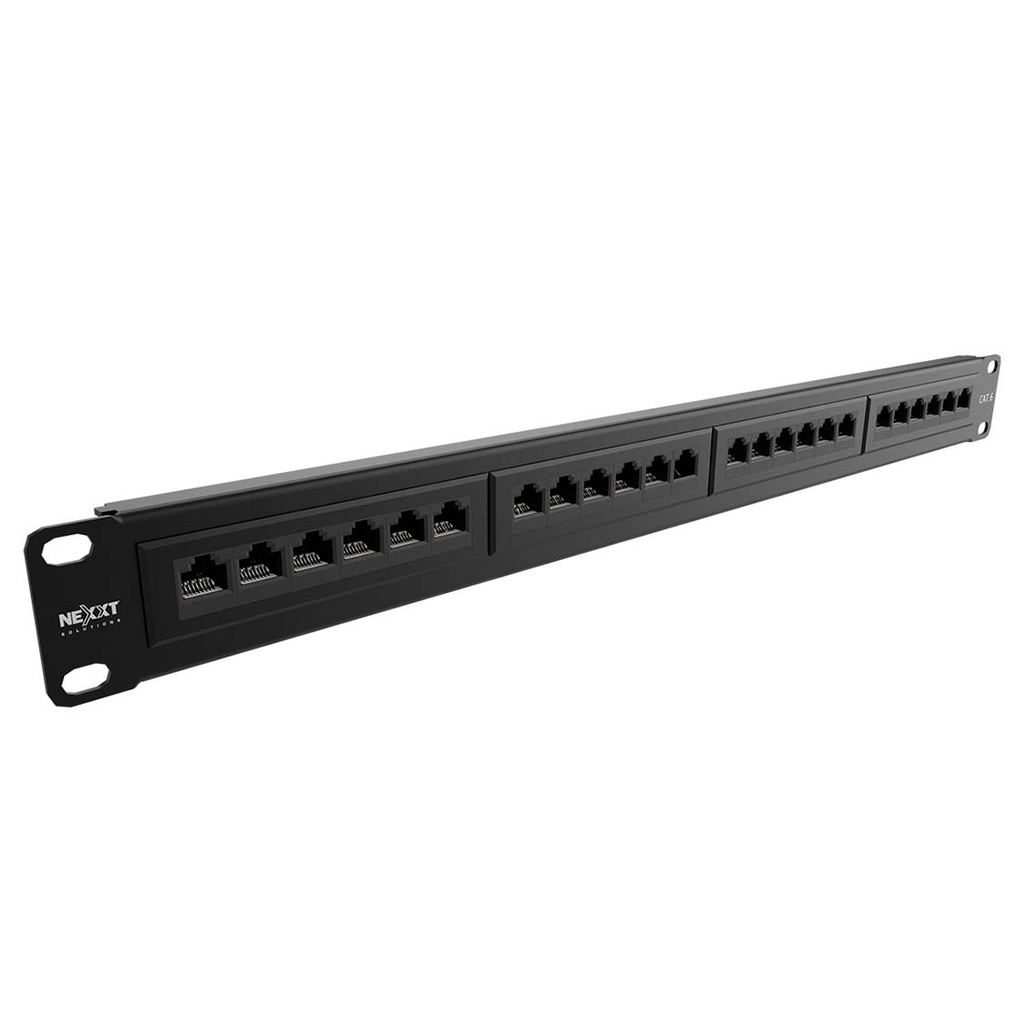 NEXXT PATCH PANEL U/UTP PARA RACK CAT6 4 PARES 24 PUERTOS