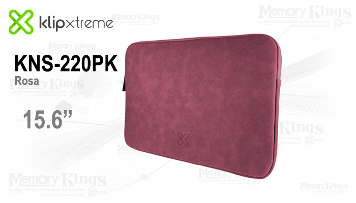 KLIPXTREME FUNDA PARA LAPTOP SQUARESHIELD 15.6" ROSADO