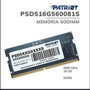 PATRIOT MEMORIA 16GB DDR5 SODIMM MODULO 5600 MT/s