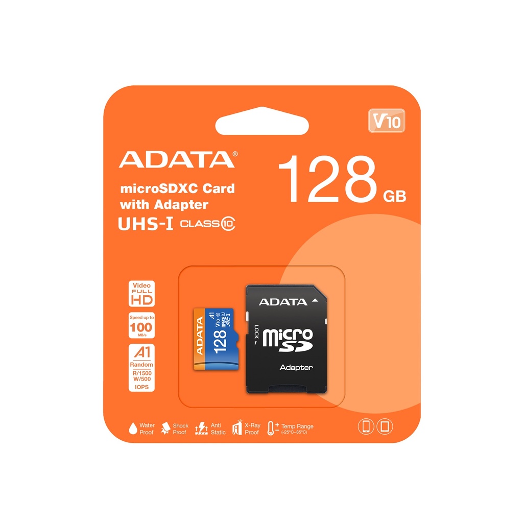 ADATA MEMORIA MICRO SDXC UHS-I CLASS10 128GB 100/25 MB/s