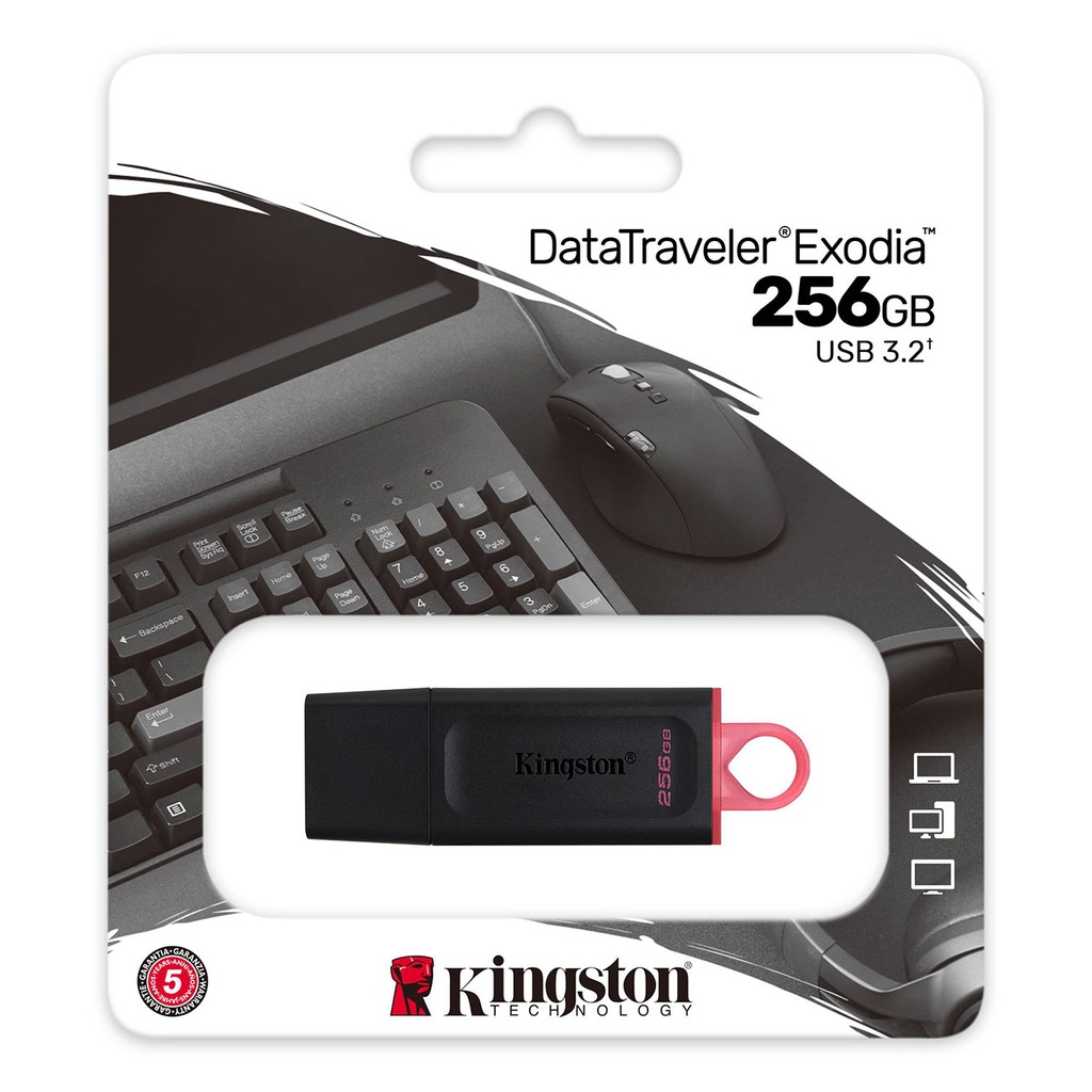 KSTON PENDRIVE 256GB DATA TRAVELER EXODIA USB 3.2 (DTX/256B)