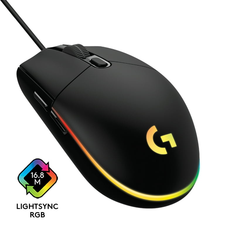 LOGITECH MOUSE ALAMBRICO G203 GAM6 BOTONES / LIGHTSYNC