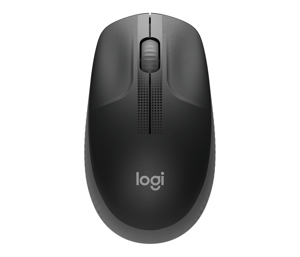 LOGITECH MOUSE WIRELESS M190 OPTICO 3 BOTONES NEGRO GRANDE