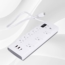 ASTRA REGLETA PROTECTOR INTERRUPTOR LUZ 8 SALIDAS