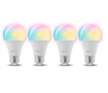NEXXT BOMBILLO LED INTELIGENTE WIFI 4 PACK 110V A19
