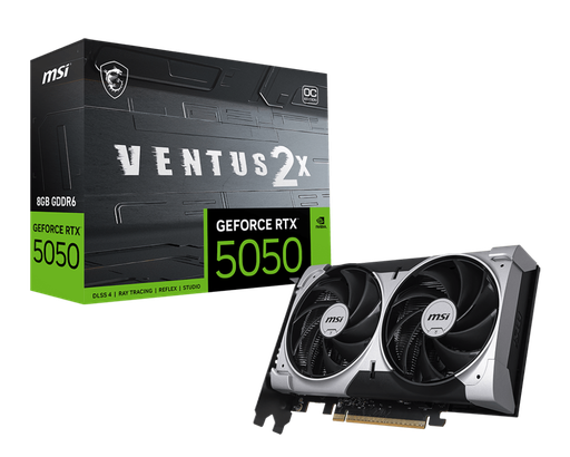 [GFRTX50508GV2XOC] MSI TARJETA VIDEO GEFORCE RTX5050 8G VENTUS 2X OC