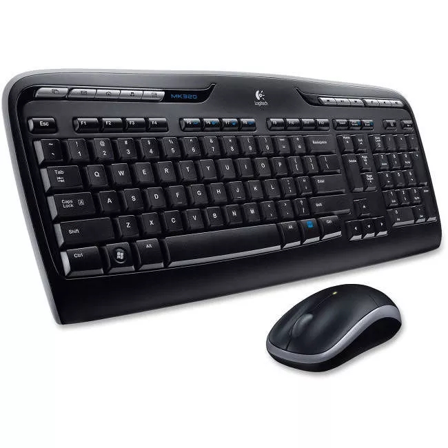 [920-002836] LOGITECH COMBO TECLADO Y MOUSE MK320 INALAMBRICO NEGRO ENG