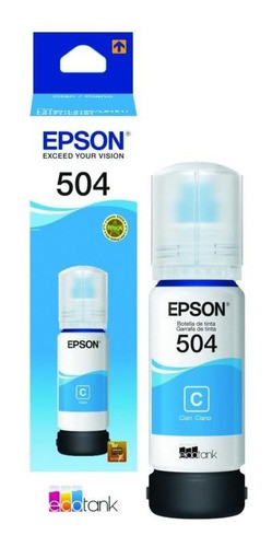 [T504220] EPSON BOTELLA DE TINTA T504 CIAN ORIGINAL 7500PAGS
