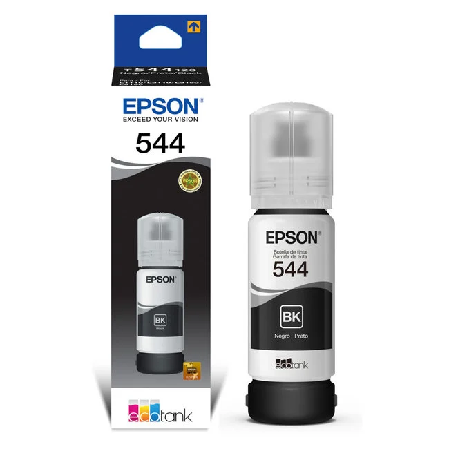 [T544120] EPSON BOTELTINTA T544 NEGRO ORIGINAL L3110 / L3150 /