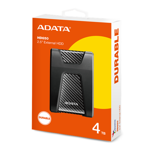 ADATA DISCO DURO EXTERNO MECANICO HD650 4TB 2.5" USB 3.1