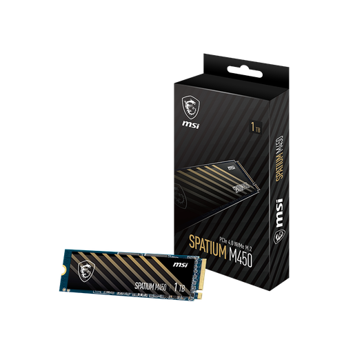 MSI DISCO DURO 1TB SSD M450 NVMe M.2 PCIe 4.0
