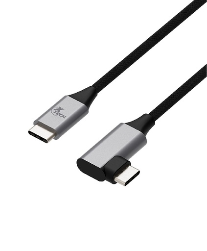 [XTC531] XTECH CABLE CONECTOR EN FORMA L USB-C MACHO A USB-C