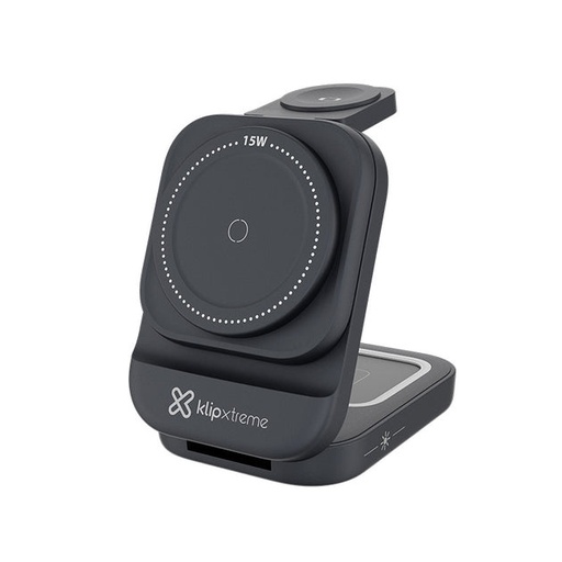 [KDC150] KLIP XTREME CARGADOR ESCRITORIO WIRELESS 3 EN 1 15W 3W