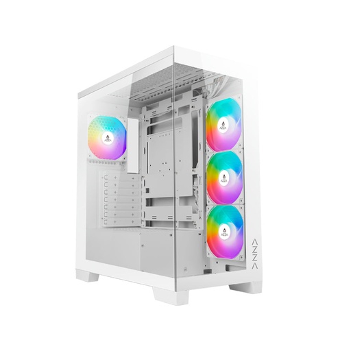 [CAZ570WCOVEWHITE] AZZA COVE 570w MID TOWER ATX mATX ITX TEMPLADO USB3