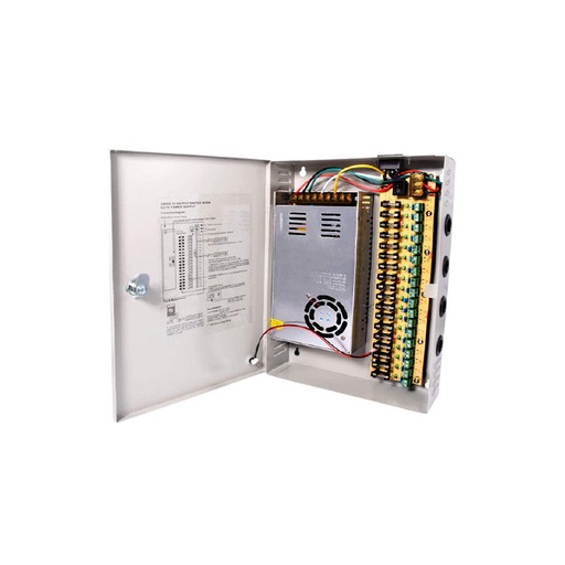 [FC30A18CH] FUENTES CENTRALIZADA 18 CANALES 12V 30AMP STC FC30A18CH