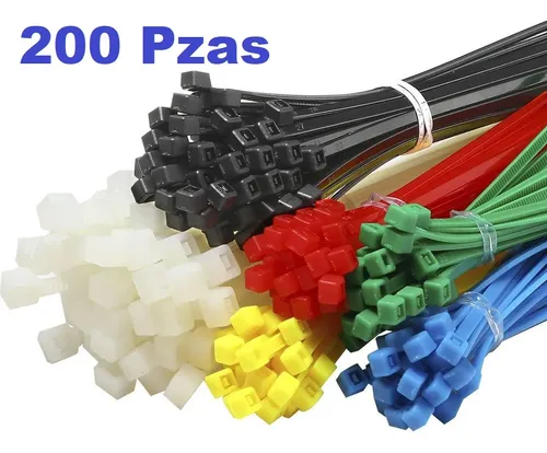 [EMTE85521] TIRRAP BRIDAS SUJETA CABLES 200U 10 A 20CMS COLORES EMTOP