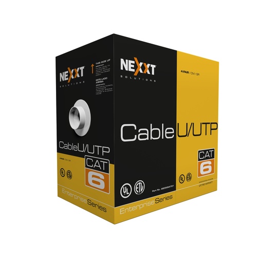 [AB356NXT01] NEXXT BOBINA CABLE UTP CAT.6 4 PARES 23AWG 305M