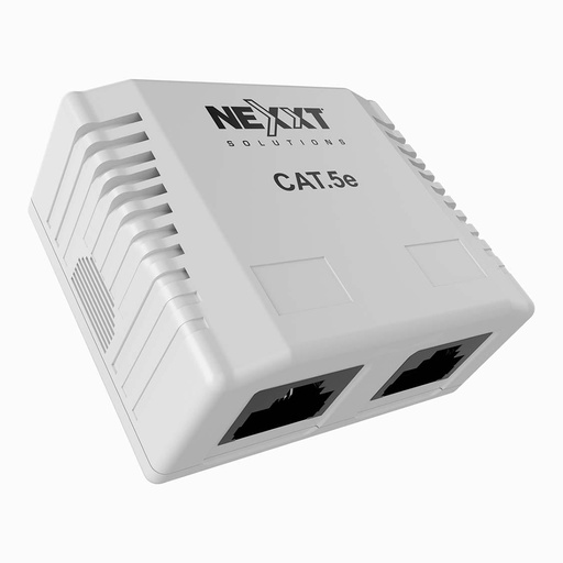 [AE180NXT13] NEXXT CAJETIN DE MONTAJE SUPERFICIAL 2 PTO RJ45 (AE180NXT13)