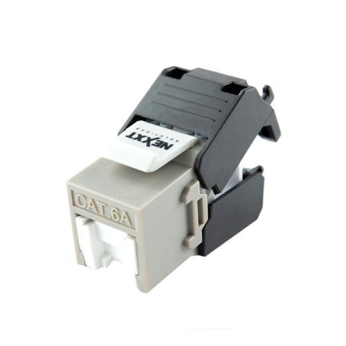 [AW131NXT06] NEXXT KEYSTONE JACK CAT6A SIN BLINDAJE GRIS