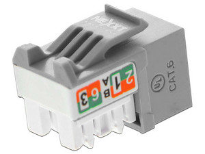 [AW121NXT21] NEXXT KEYSTONE JACK RJ45 TIPO 110 CAT.6 GRIS