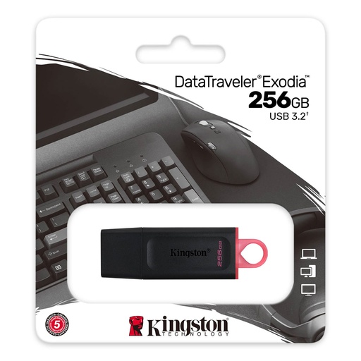 [DTX256GB] KSTON PENDRIVE 256GB DATA TRAVELER EXODIA USB 3.2 (DTX/256B)