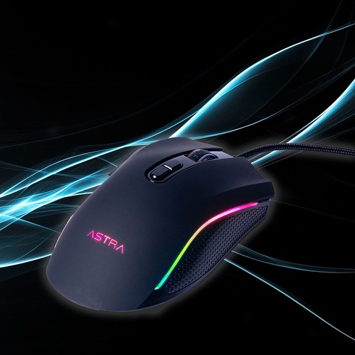 [GM314BK] ASTRA MOUSE GAMRGB ALAMBRICO USB 7 BOTONES DPI 7200